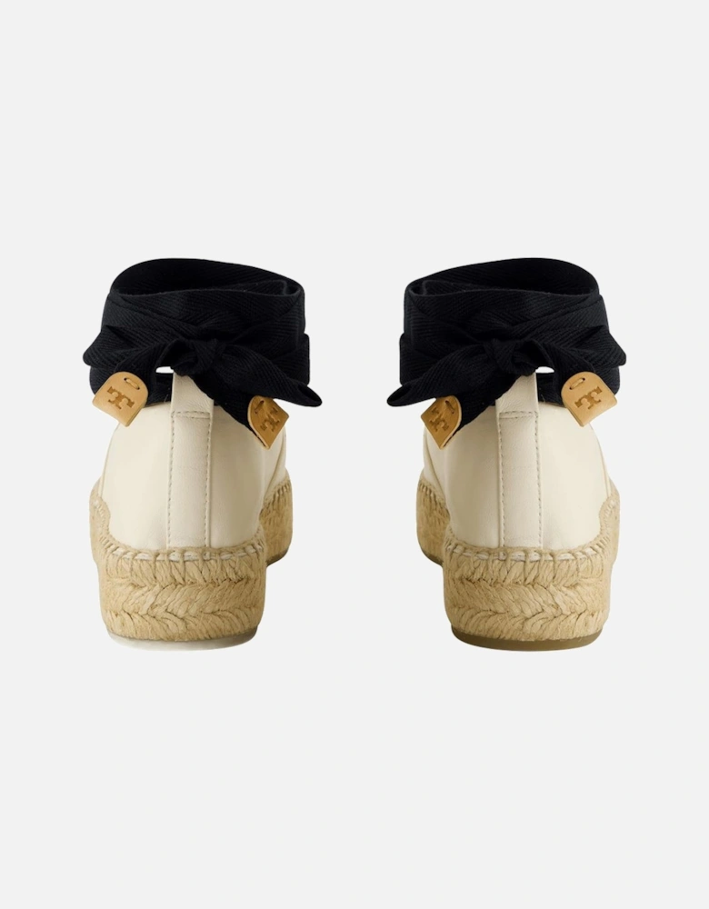 Cap Toe Leather Espadrilles