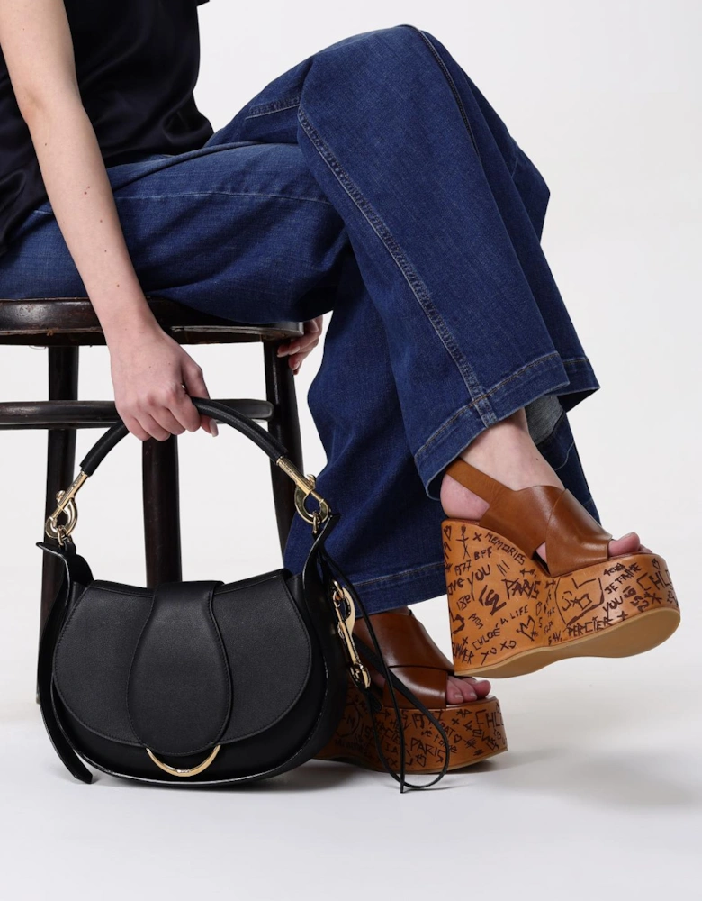 Woody Small Leather Shoulder Bag
