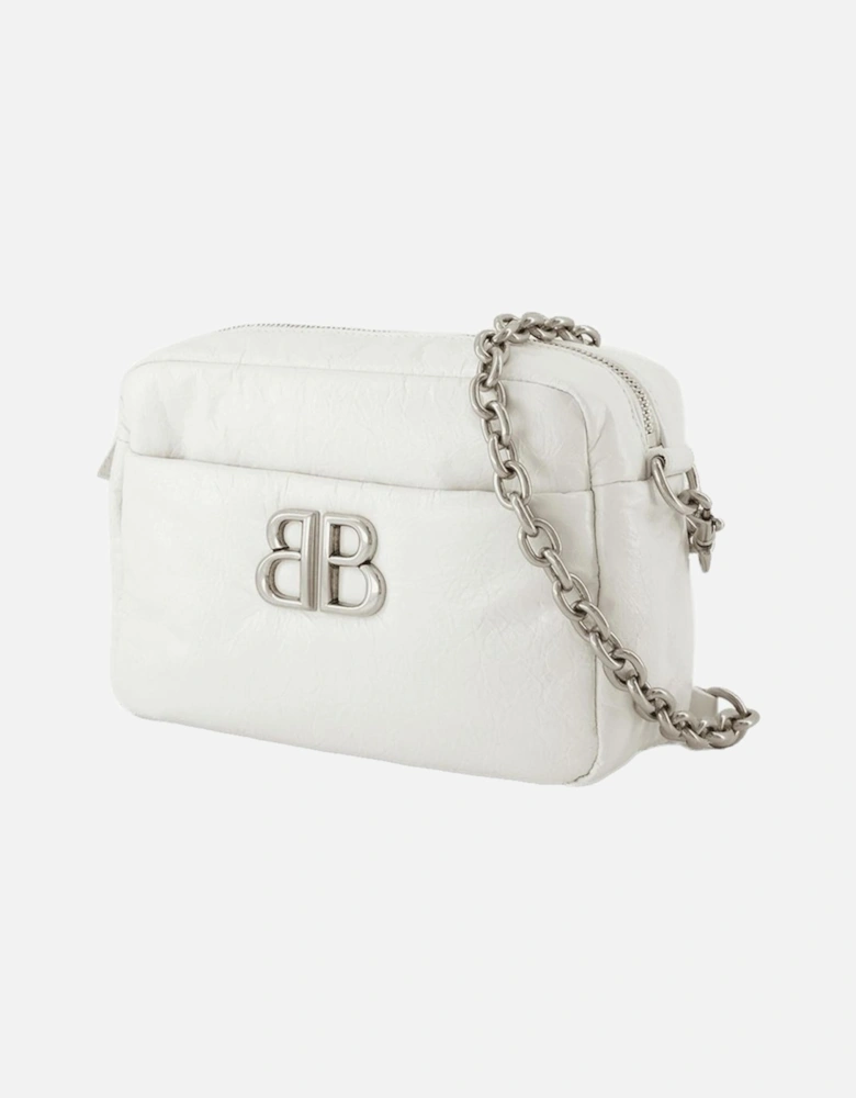 Monaco Leather Camera Shoulder Bag with Chain Strap