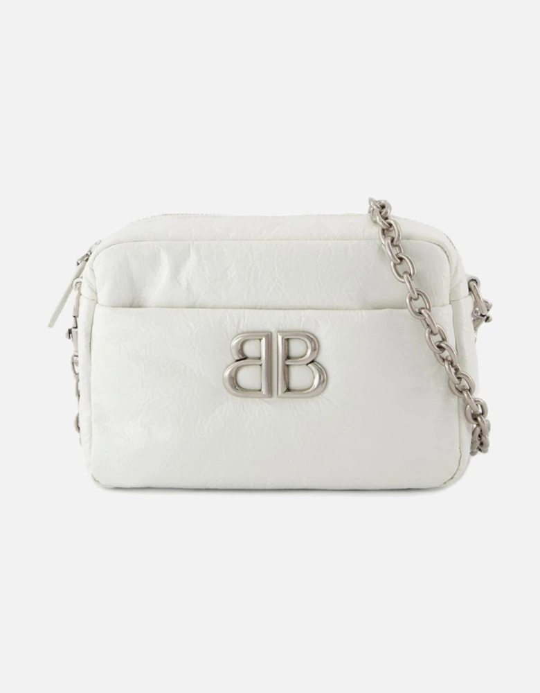Monaco Leather Camera Shoulder Bag with Chain Strap
