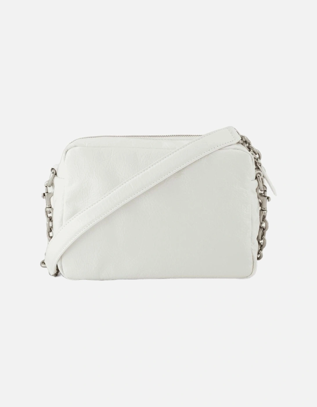 Monaco Leather Camera Shoulder Bag with Chain Strap