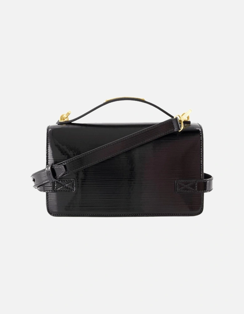 Elegant Leather Crossbody Bag with Magnetic Closure and Multiple Compartments