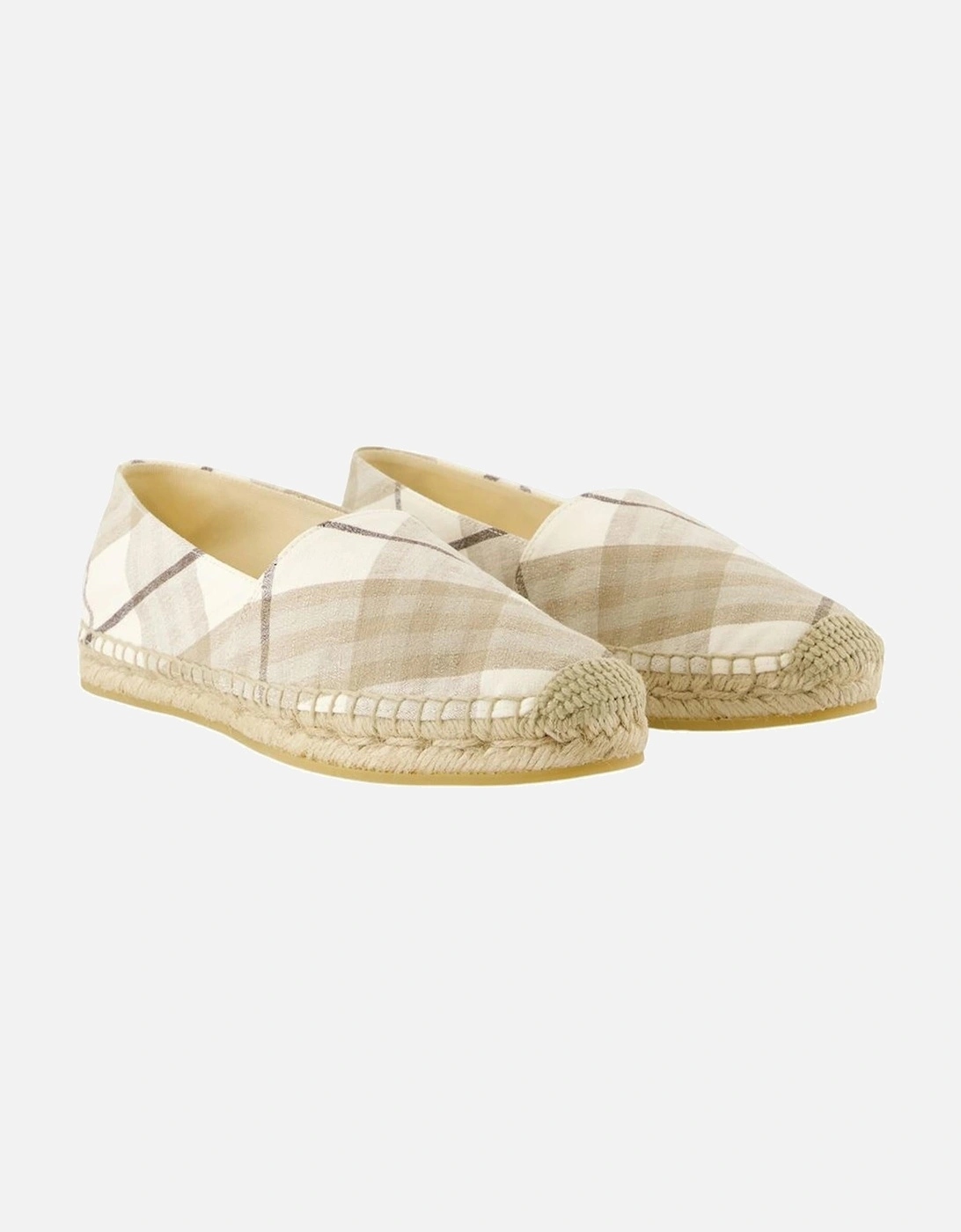 Linen Espadrilles with Round Toe