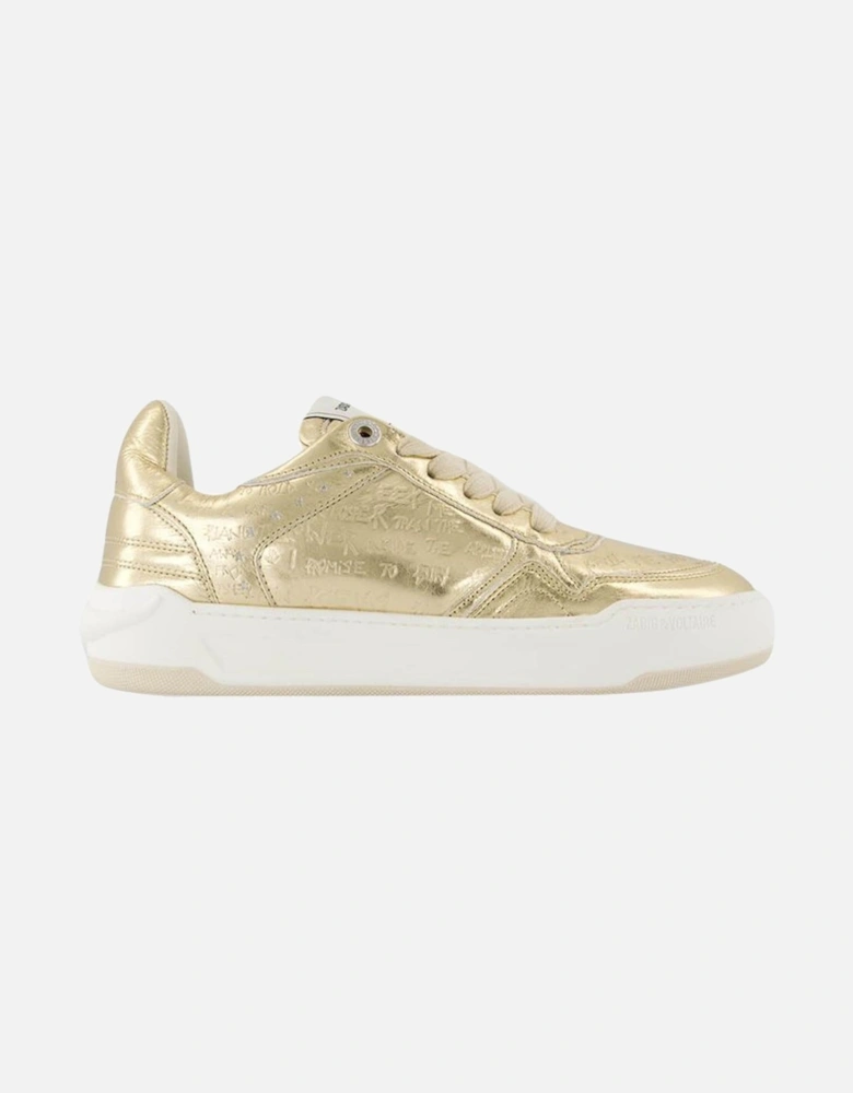 Luxury Leather Wings Sneakers