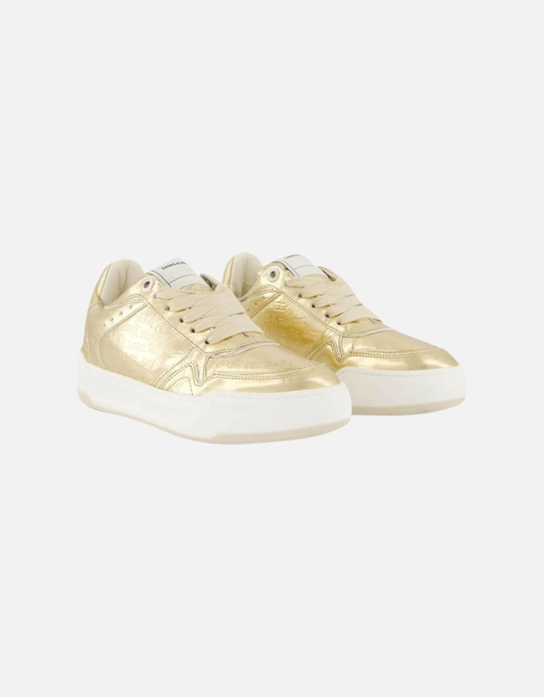 Luxury Leather Wings Sneakers