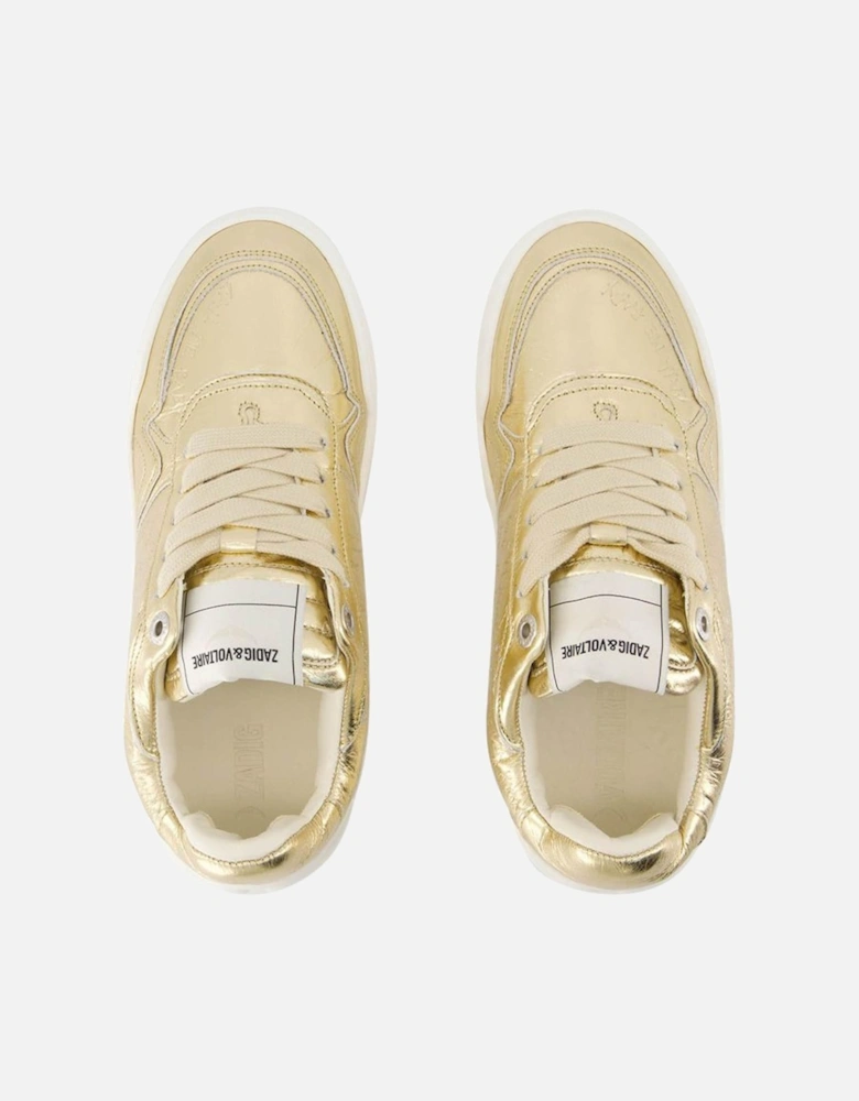 Luxury Leather Wings Sneakers