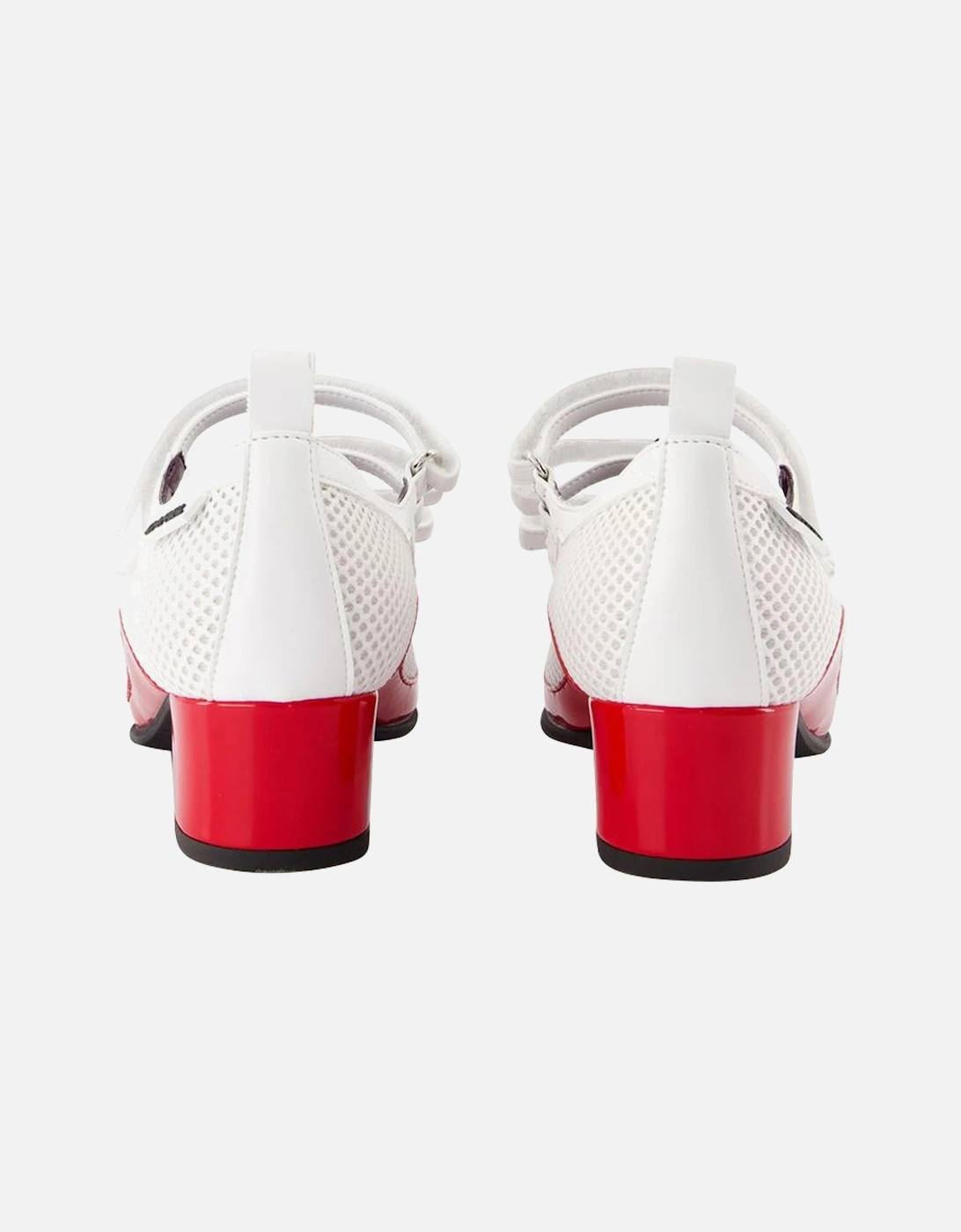 Leather Sportina Pumps with Buckle Fastening Straps
