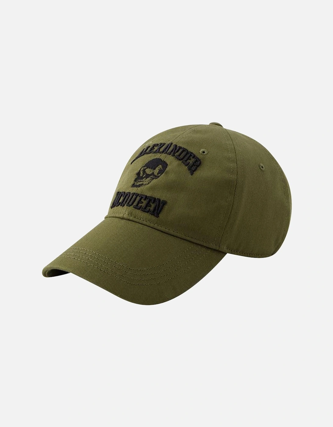 Khaki/Black Cotton Varsity Skull Cap, 3 of 2