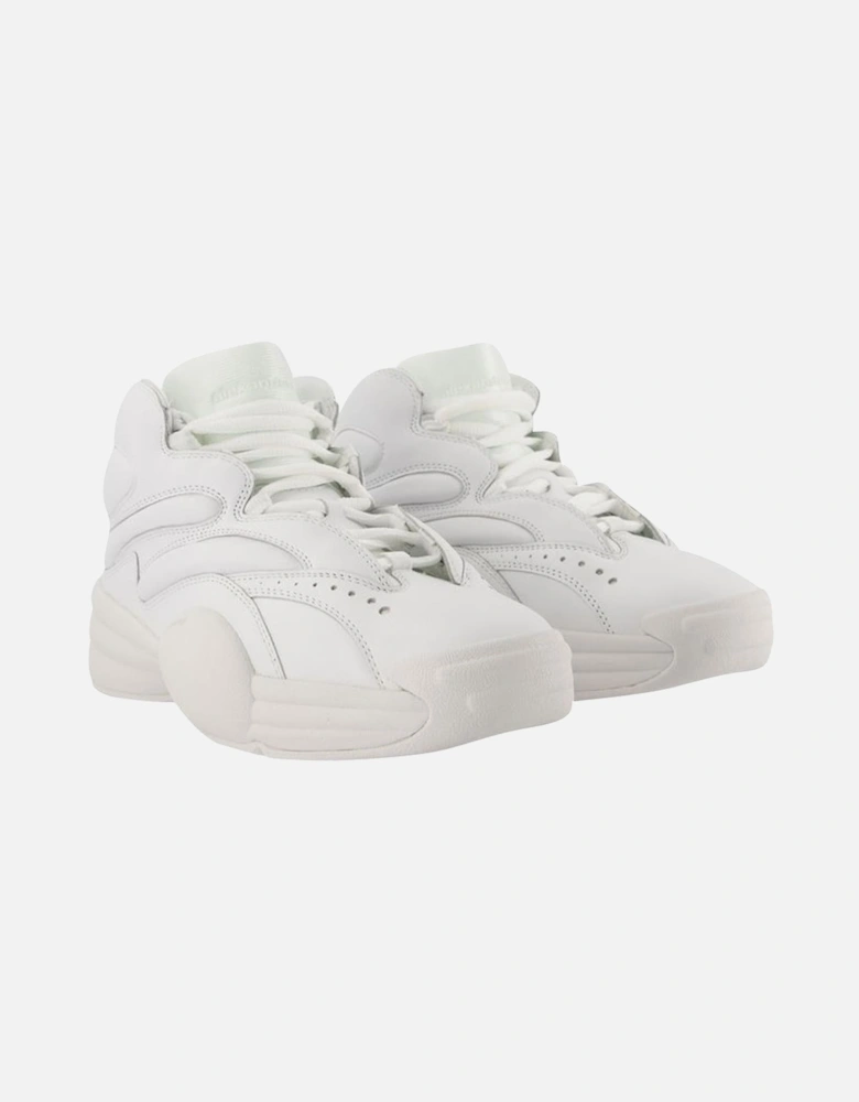 Hoop Sneakers - Leather - White