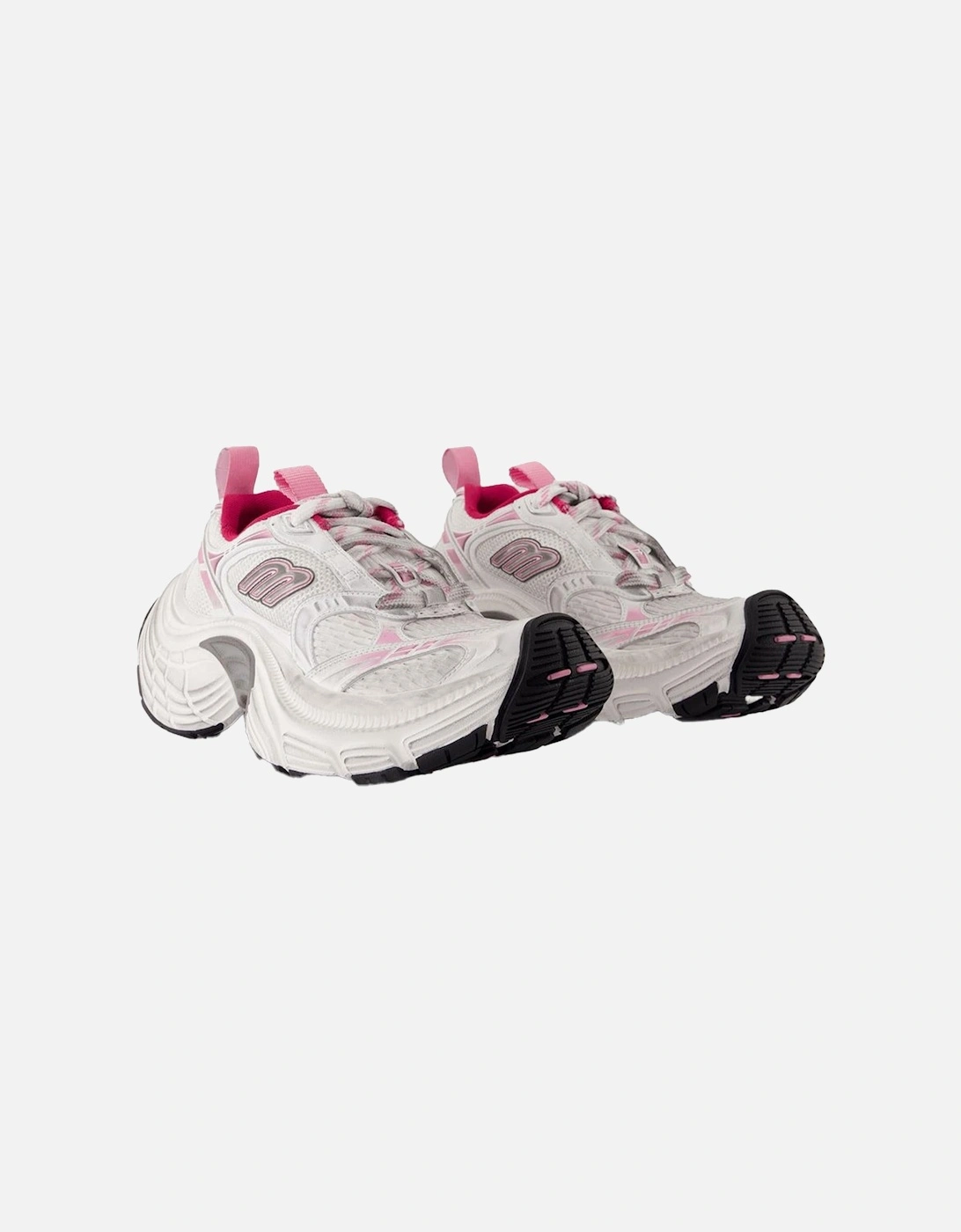 Synthetic Polyurethane Round Toe Lace-Up Sneakers