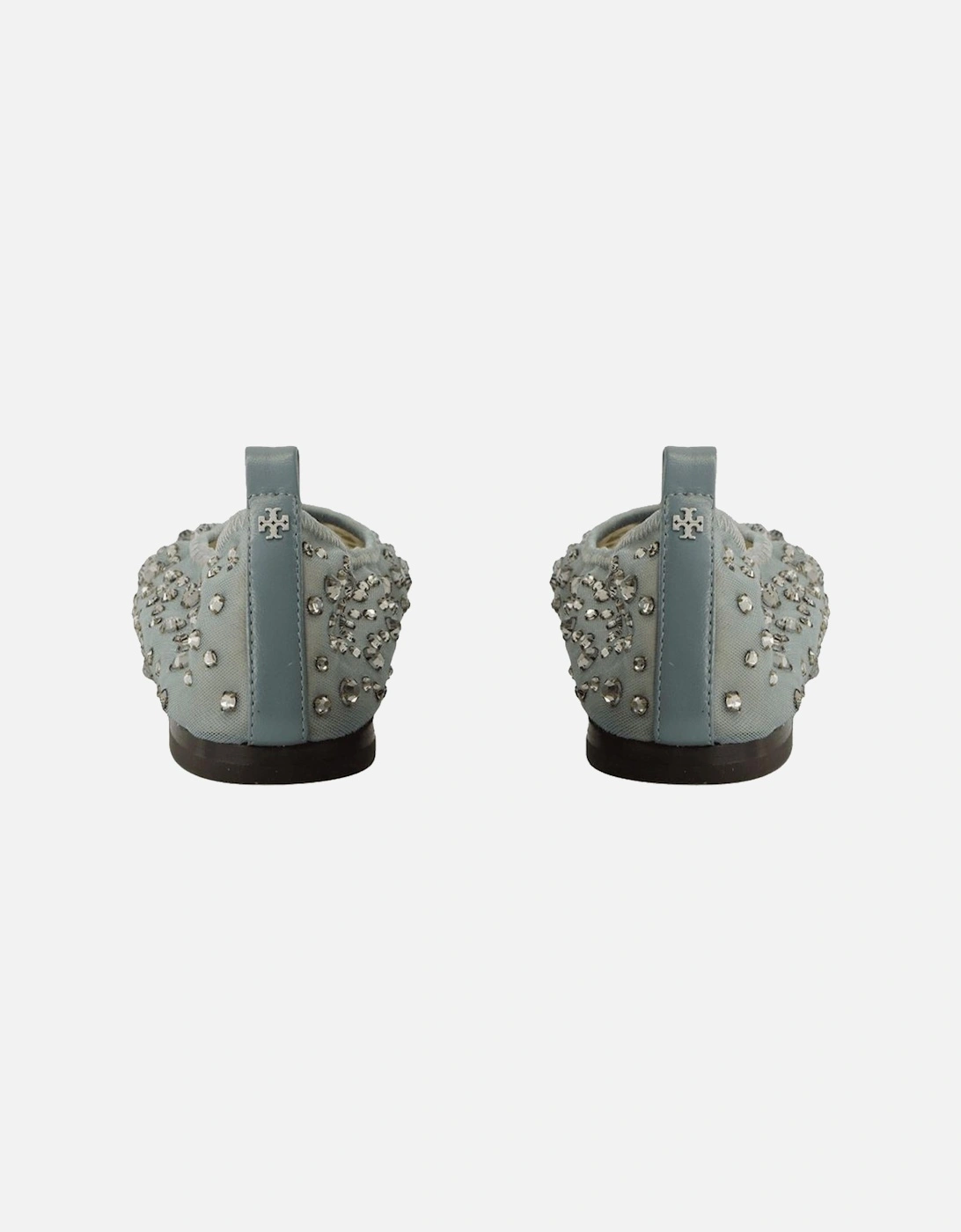 Crystal Embellished Nylon Ballerinas