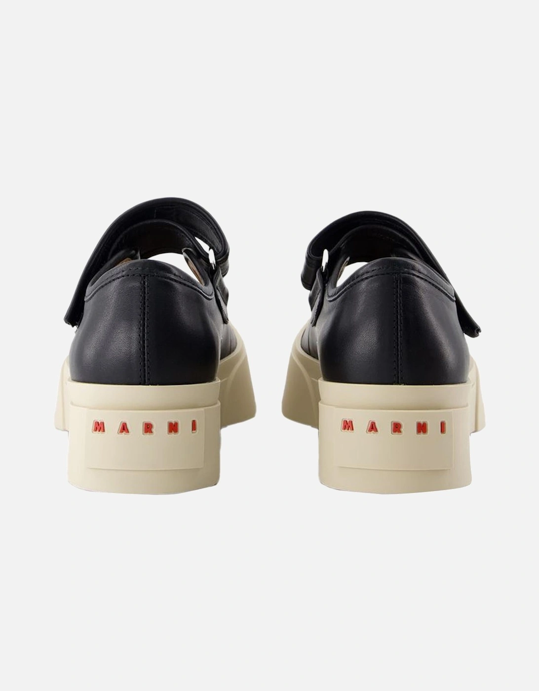 Mary Jane Leather Strap Sneakers