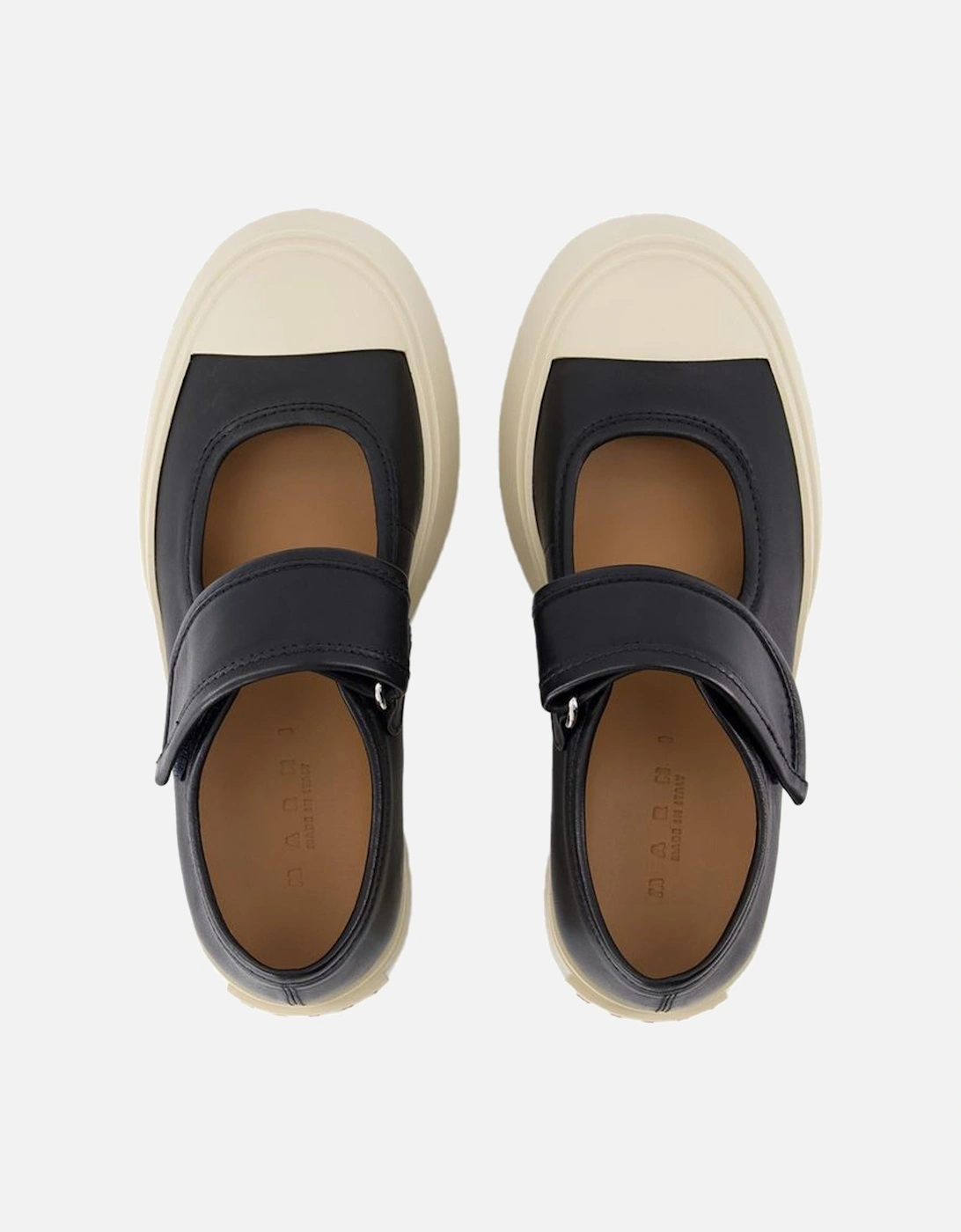Mary Jane Leather Strap Sneakers