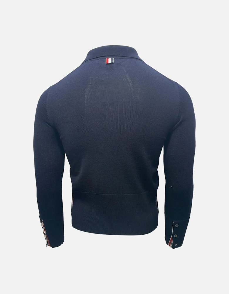 LongSleeve Polo Sweater FourStripe Cuff