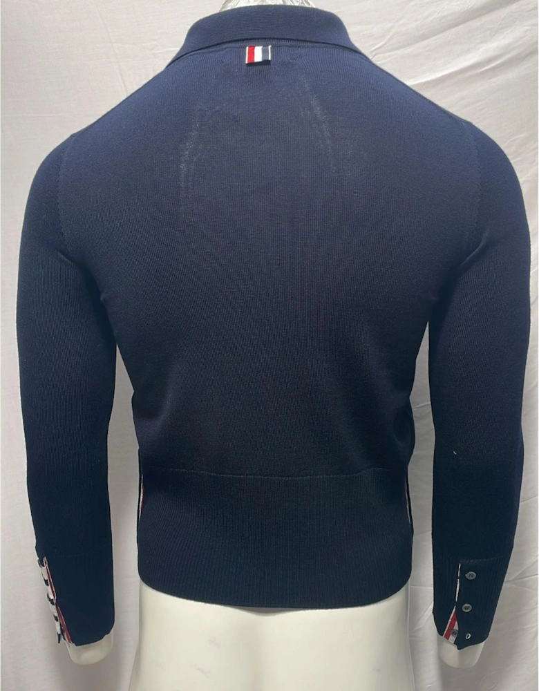 LongSleeve Polo Sweater FourStripe Cuff
