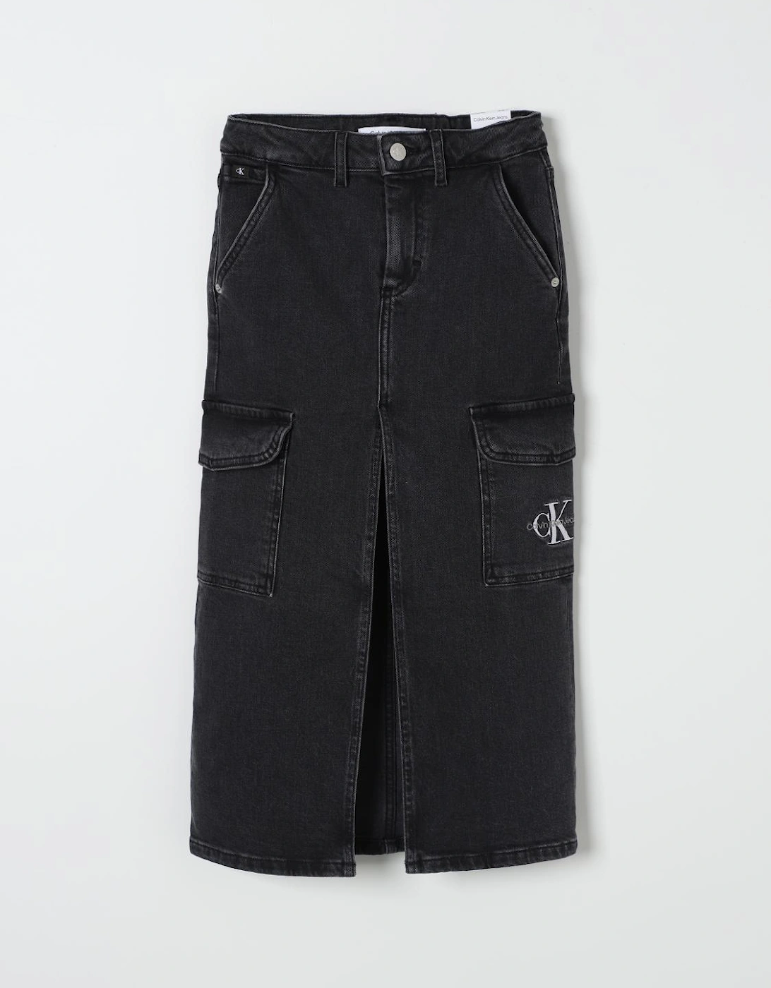 Denim Midi Cargo Skirt, 3 of 2