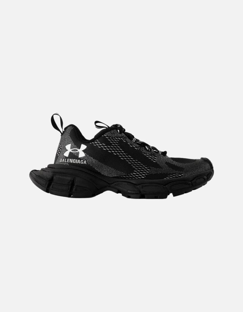 3XL Synthetic Sneakers with Lace-up Closure and Round Toe