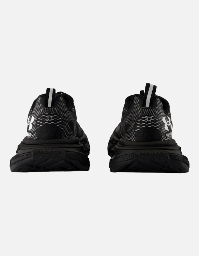 3XL Synthetic Sneakers with Lace-up Closure and Round Toe