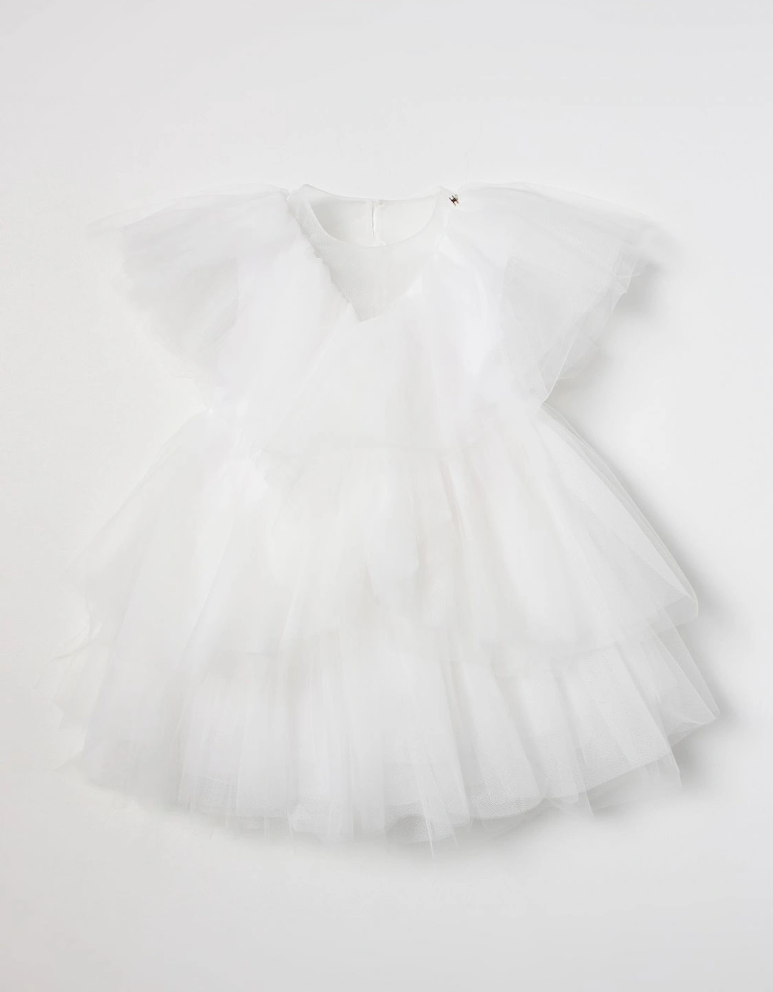 Tulle Layered Dress Ruffled Details, 3 of 2