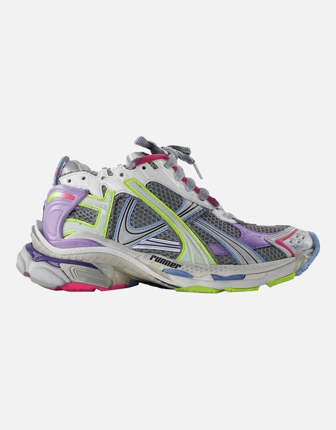 Runner Gradient Sneakers with Synthetic Upper and Top Lace Closure, 4 of 3