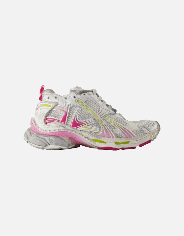Runner Gradient Synthetic Sneakers with Top Laces