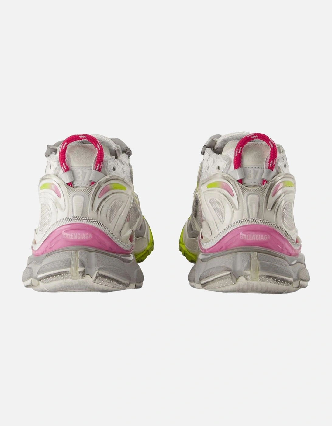 Runner Gradient Synthetic Sneakers with Top Laces