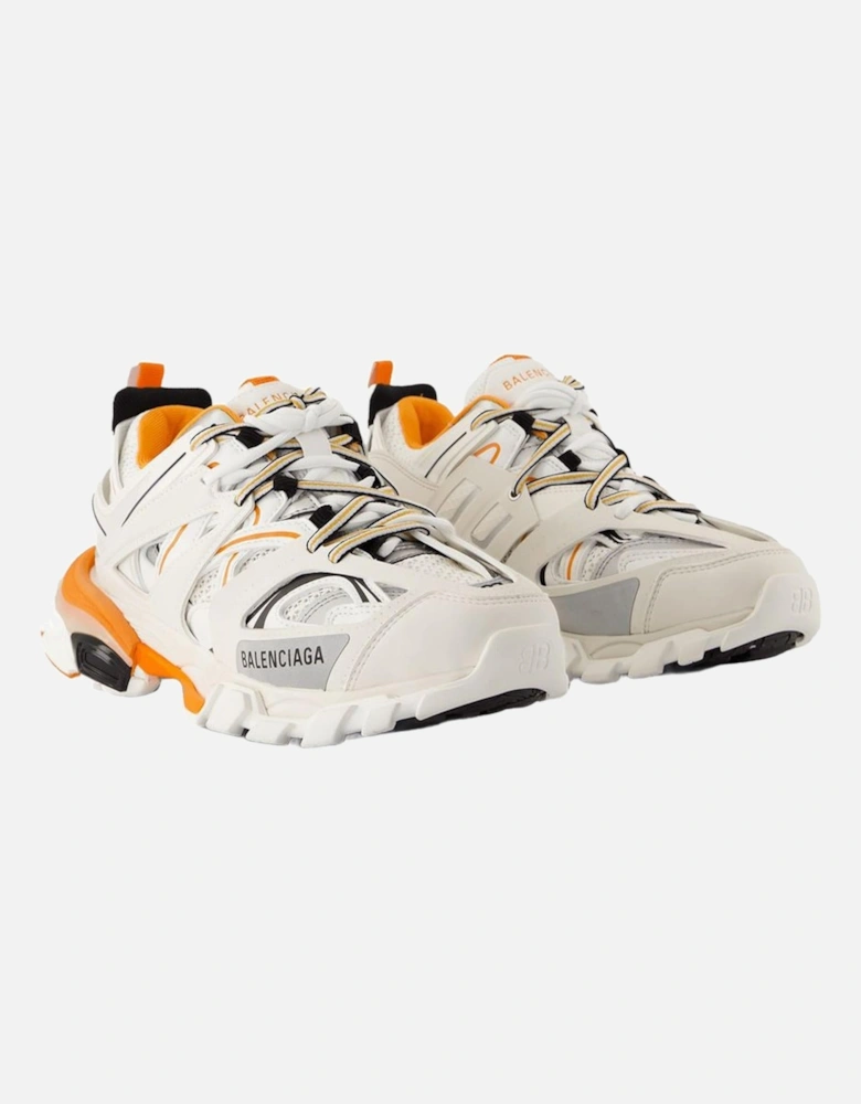 Track Sneakers with Fabric Mesh and Lace-Up Closure