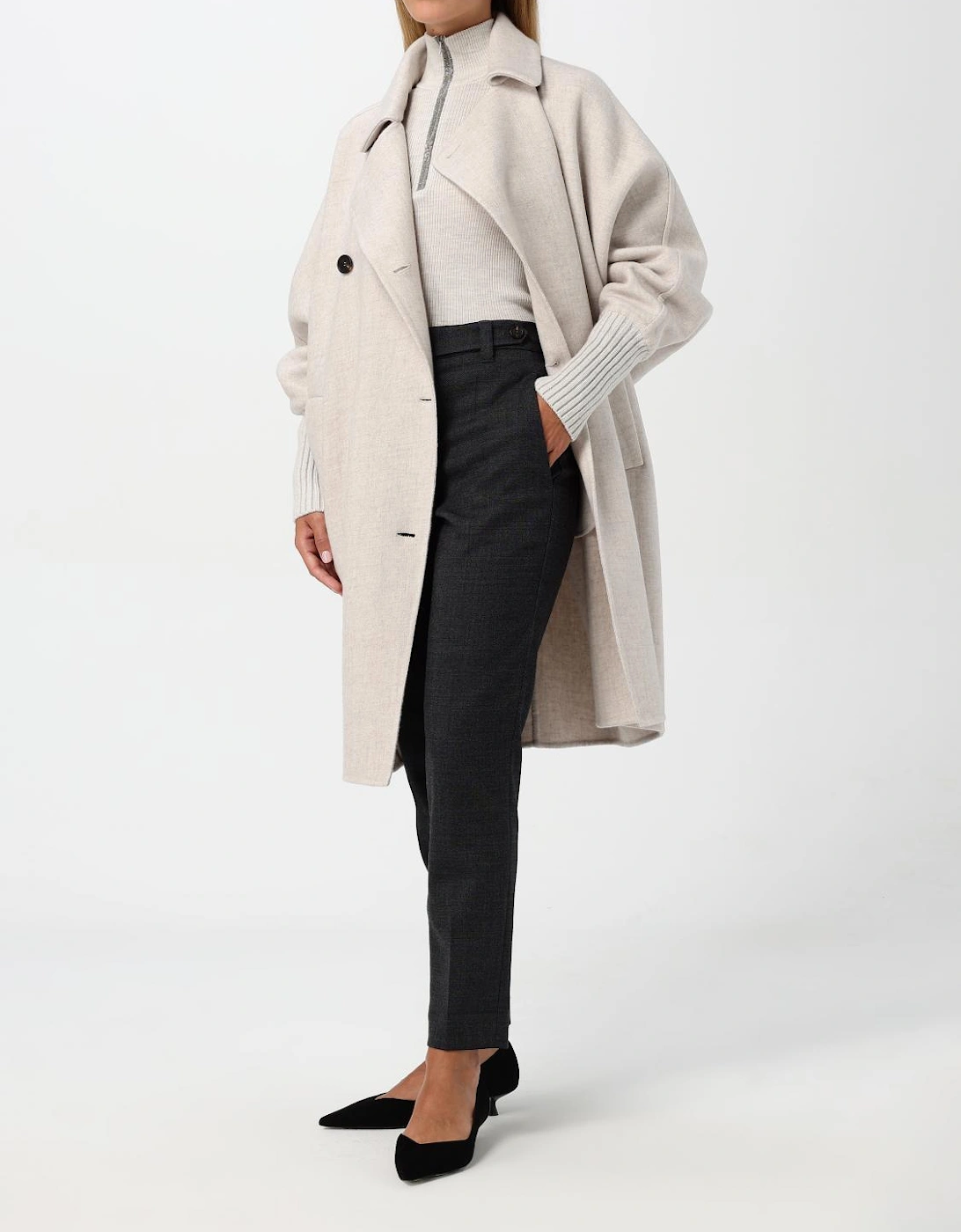 Cashmere Overcoat MidLength Relaxed