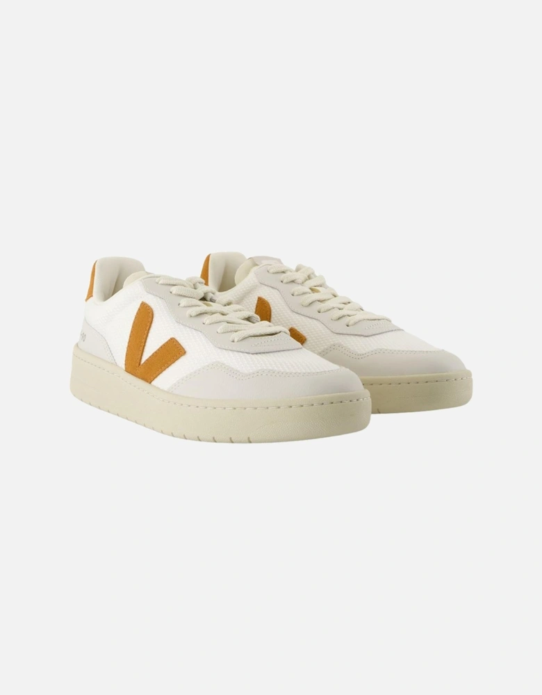 V-90 Nylon Fabric Sneakers with Top Lace Closure