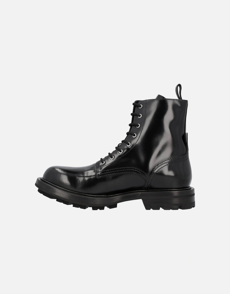 Tread Slick Leather Ankle Boots