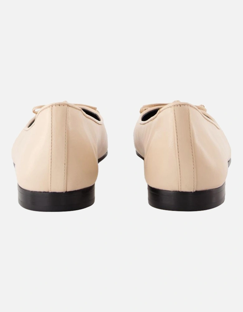 Cap Toe Leather Ballerinas