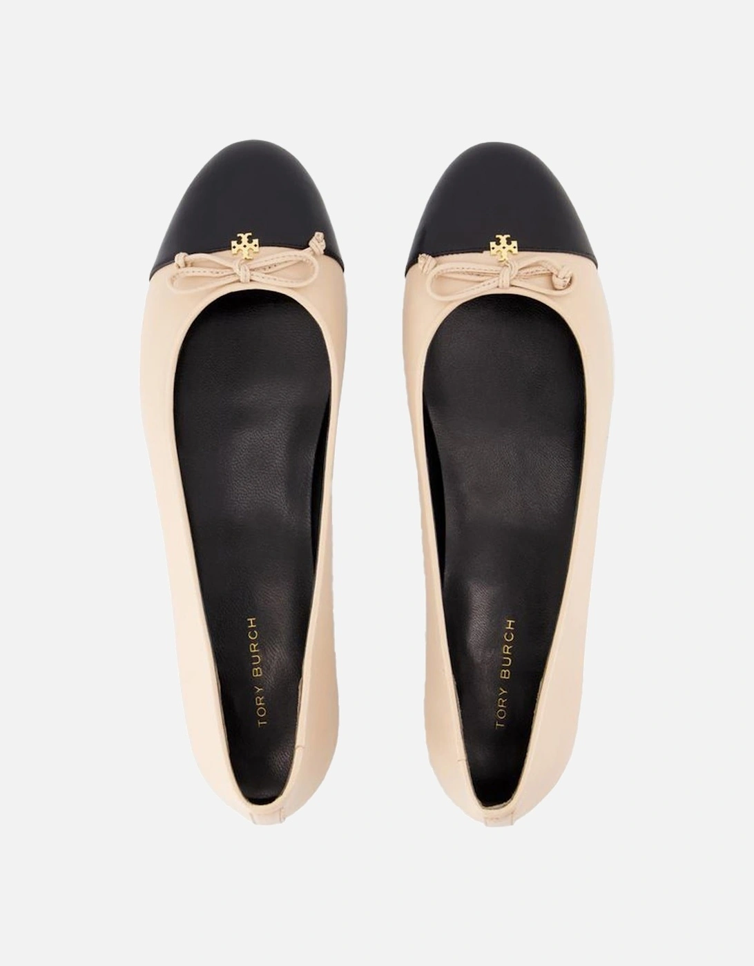 Cap Toe Leather Ballerinas