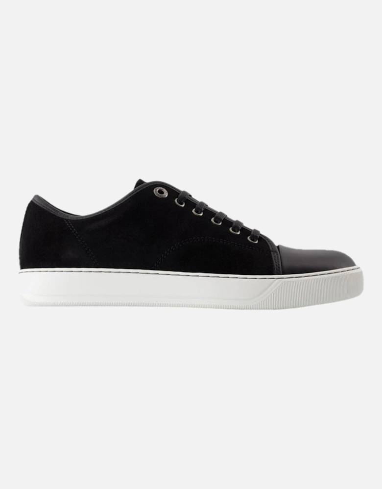 Smooth Calfskin Leather Sneakers with Top Laces