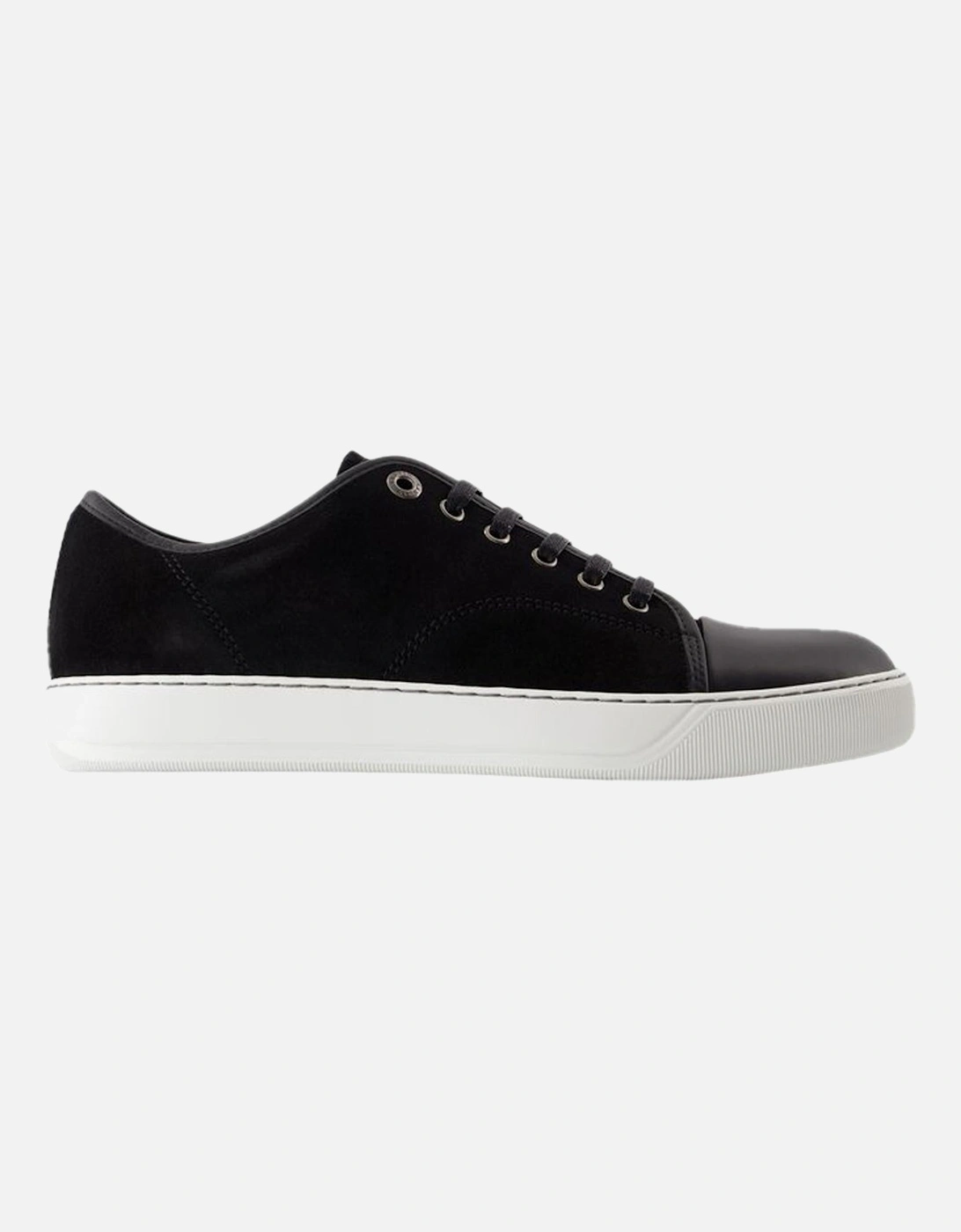 Smooth Calfskin Leather Sneakers with Top Laces, 4 of 3