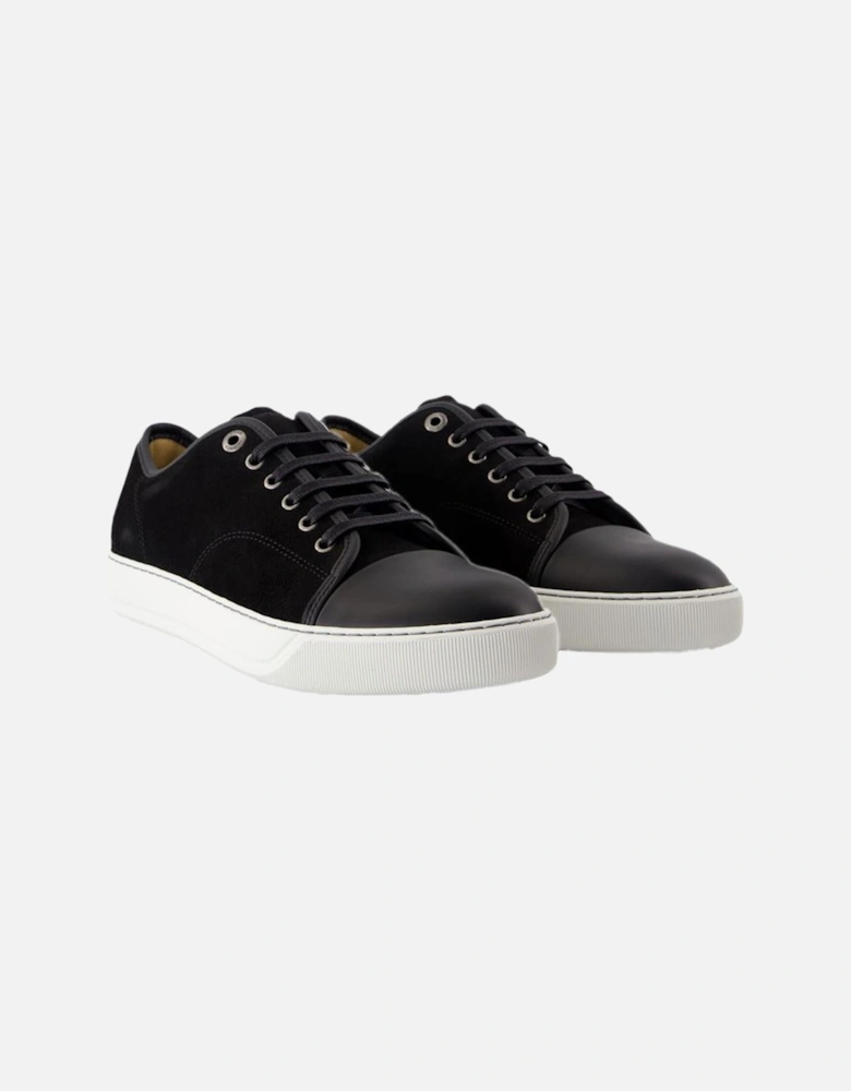 Smooth Calfskin Leather Sneakers with Top Laces