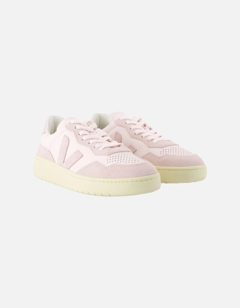 Smooth Leather Round Toe Sneakers