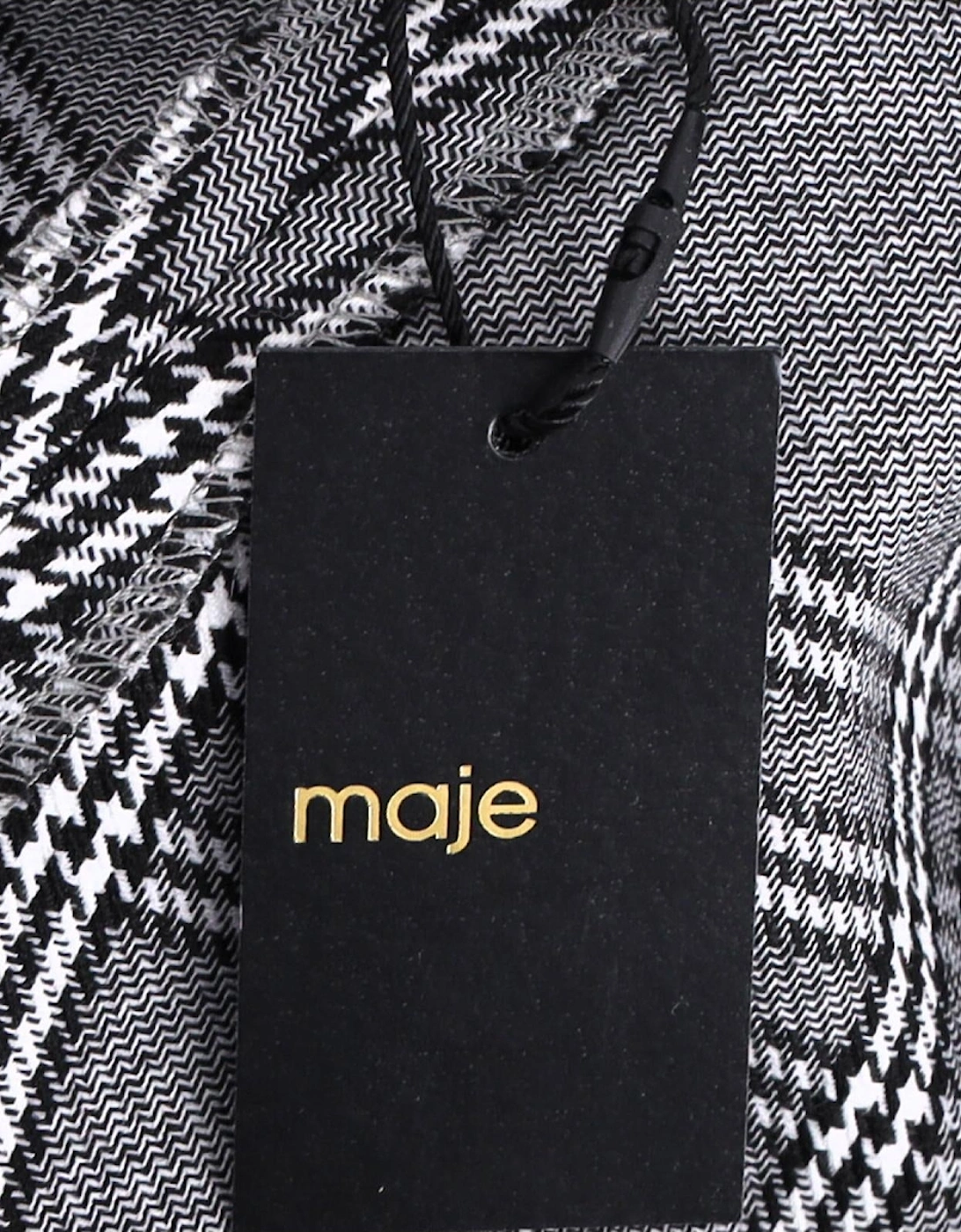 Plaid Cross-Strap Mini Dress with Unique Tailoring