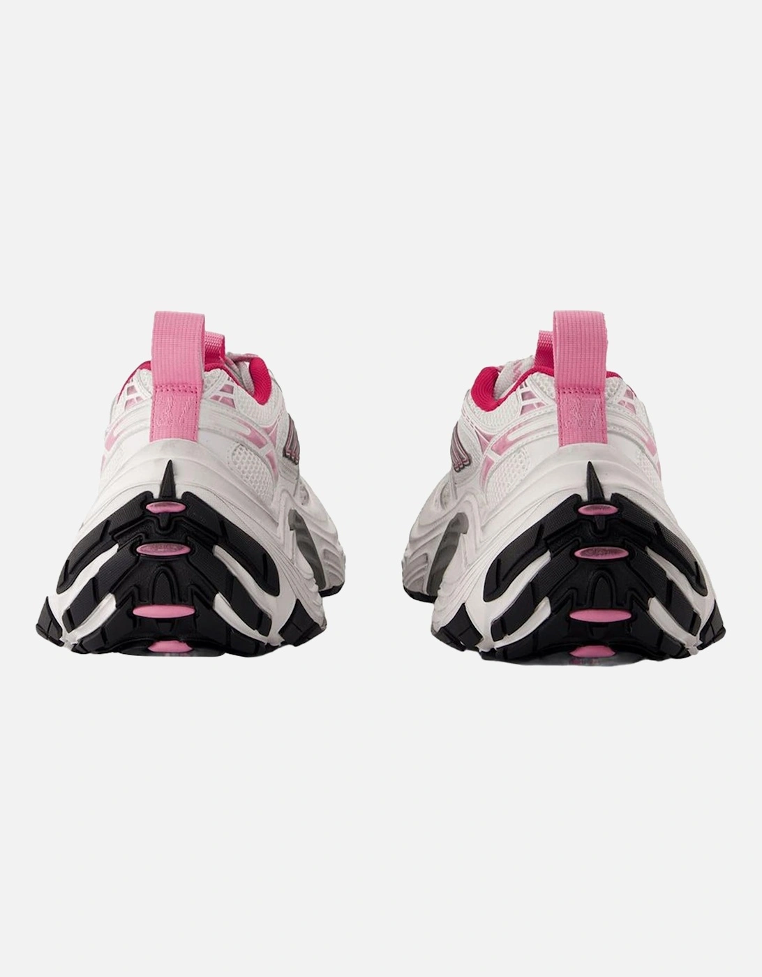 Synthetic Lace-Up Round Toe Sneakers