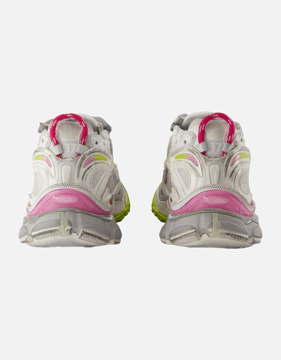 Runner Gradient Synthetic Sneakers with Top Laces