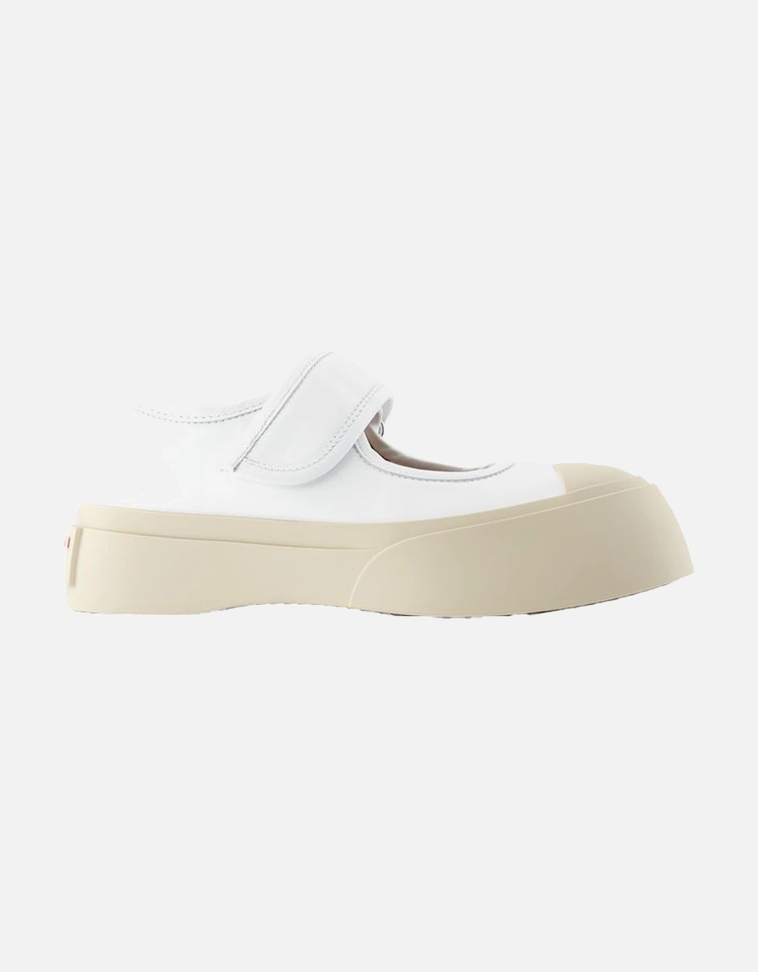Calfskin Leather Mary Jane Strap Sneakers, 5 of 4