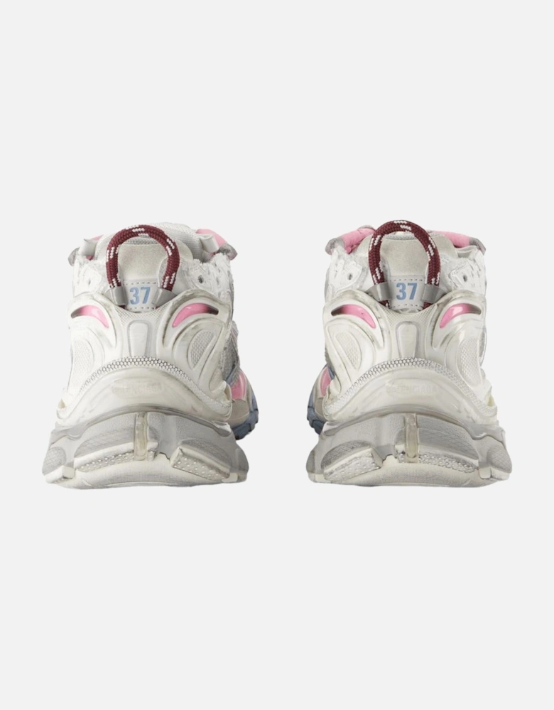 Gradient Runner Sneakers with Top Laces