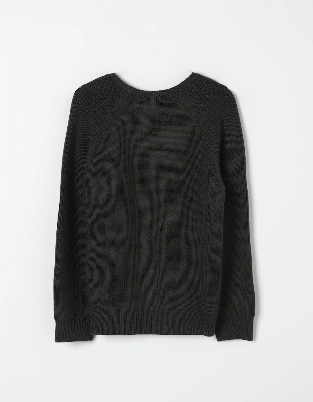 Cotton Knit Crew Neck Sweater