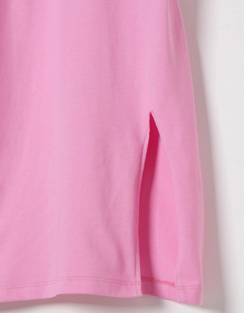 Short Sleeve Pink Mini Dress