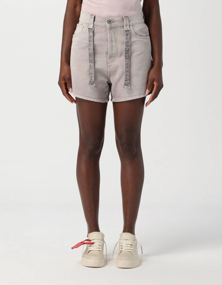 Denim Shorts with Belt Loops