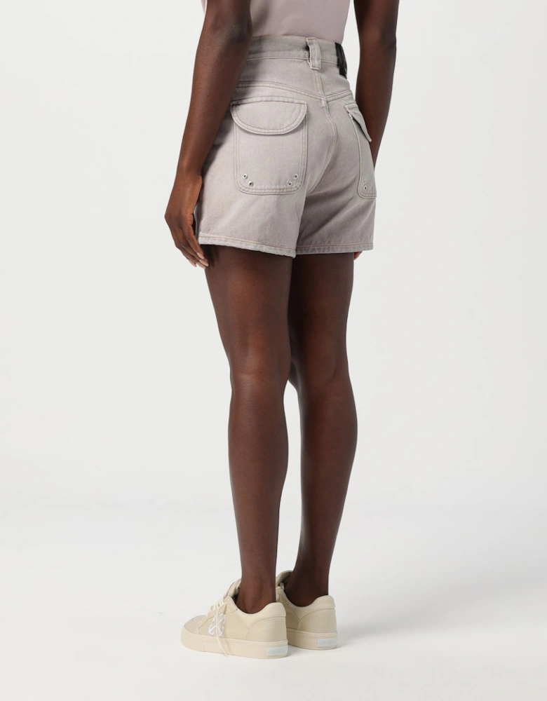 Denim Shorts with Belt Loops
