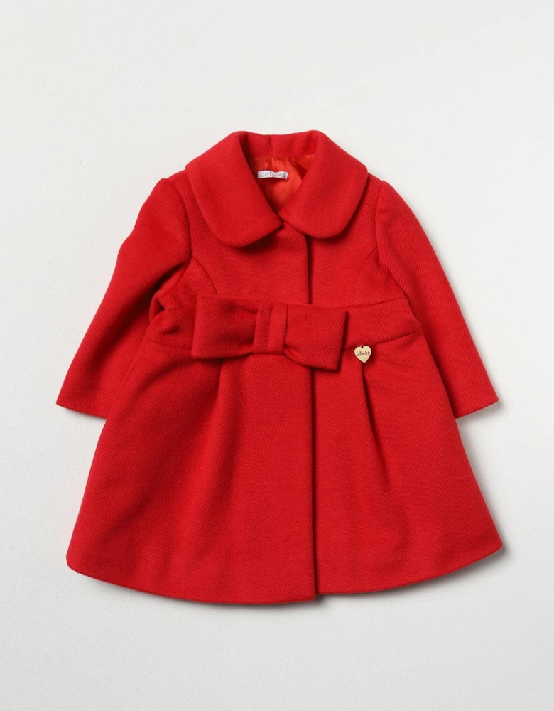 Baby Girl Red Bow Coat
