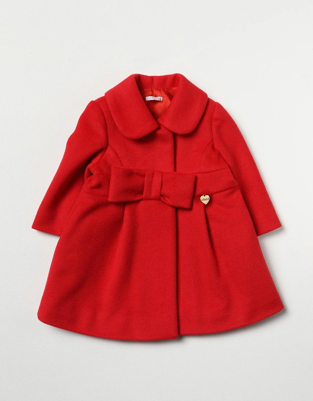 Baby Girl Red Bow Coat, 3 of 2