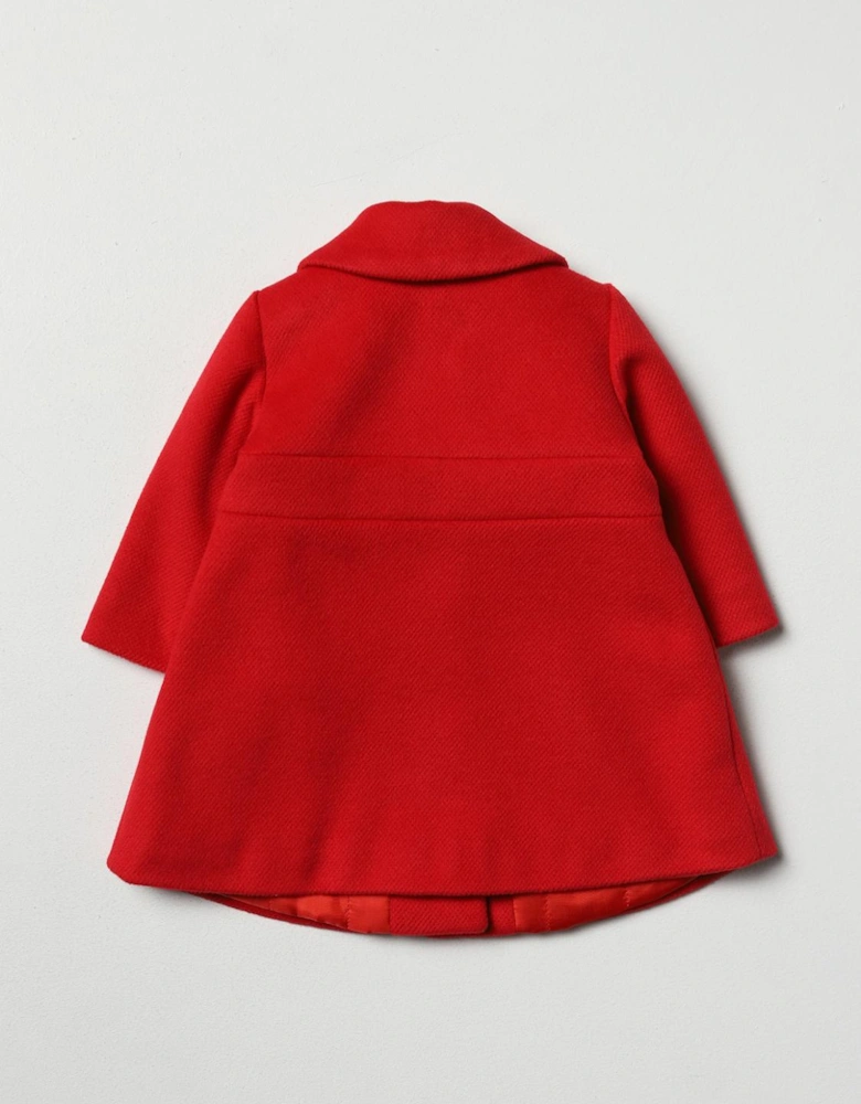 Baby Girl Red Bow Coat