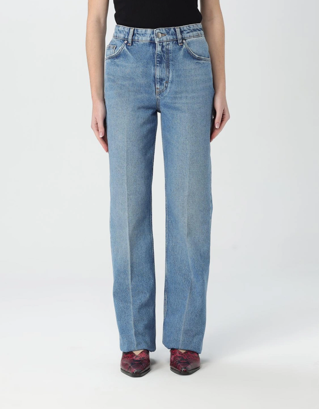Wide Leg Organic Cotton Jeans, 6 of 5