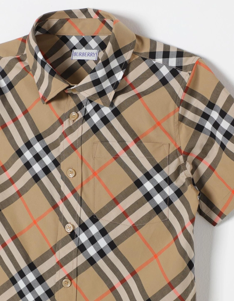 Kids Plaid ShortSleeve Shirt